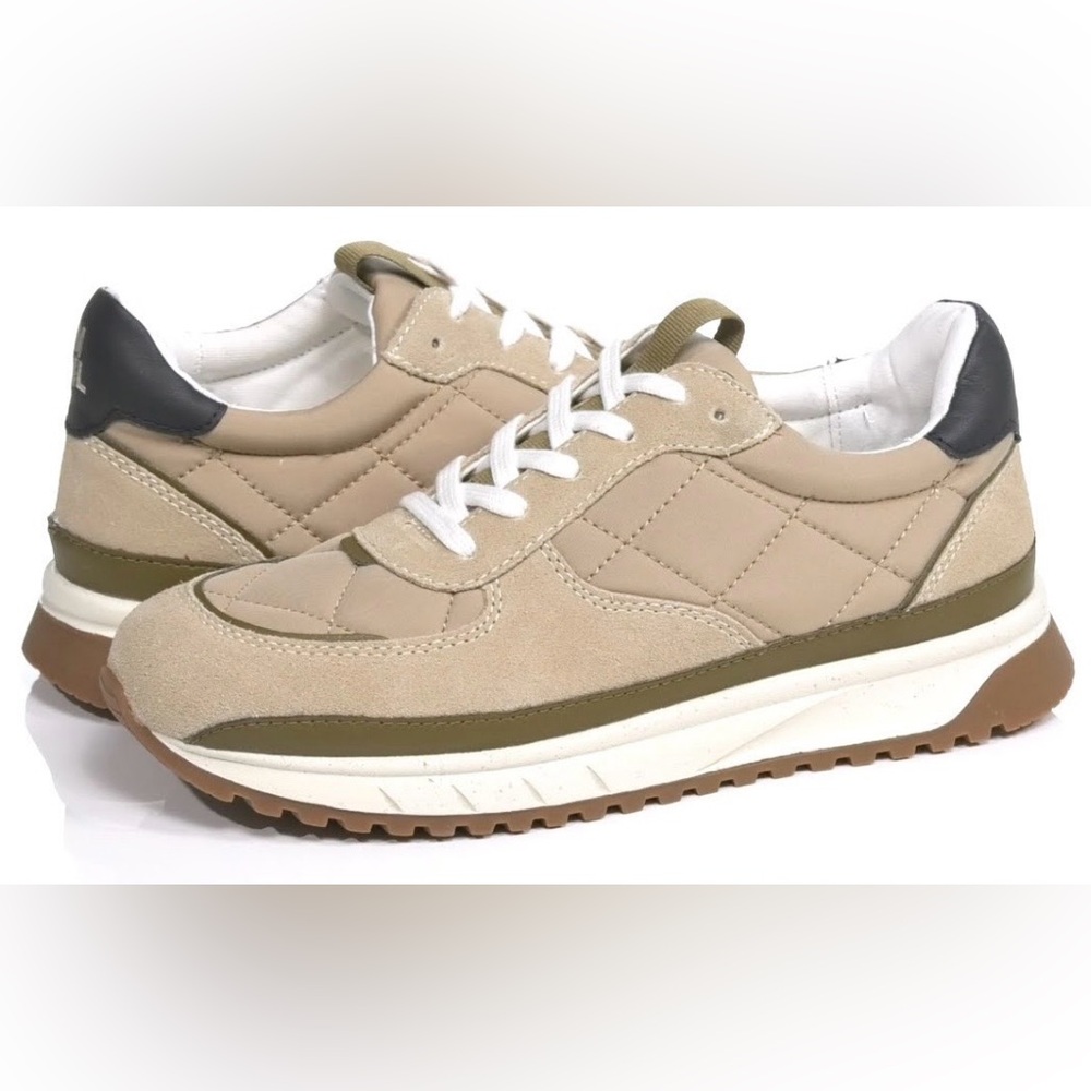 Madewell Beige and White Casual Sneakers